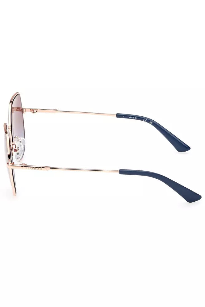 Pink Metal Women Sunglass
