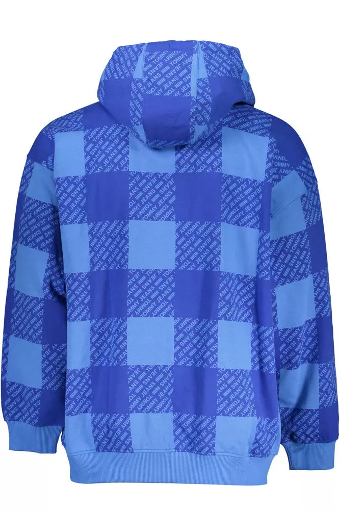 Blue Cotton Men Sweater