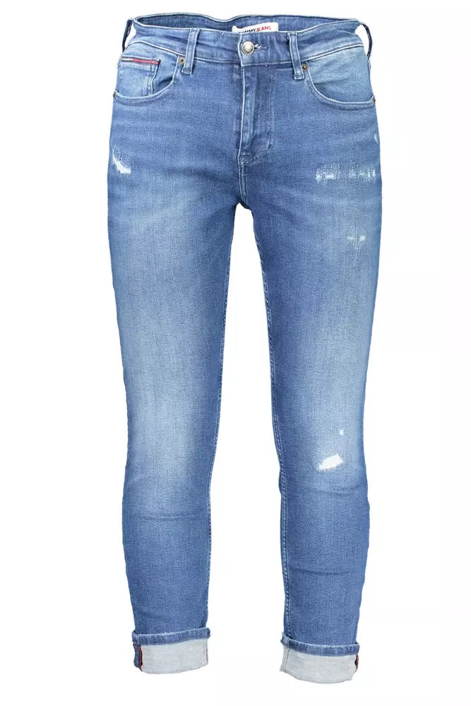 Blue Cotton Men Jeans