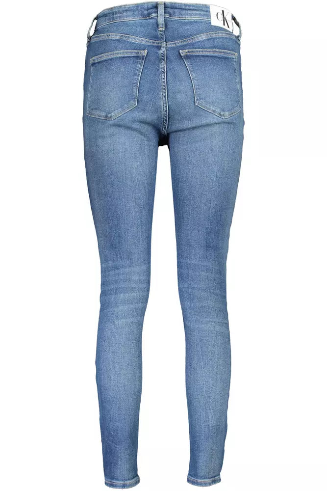 Blue Cotton Women Jeans