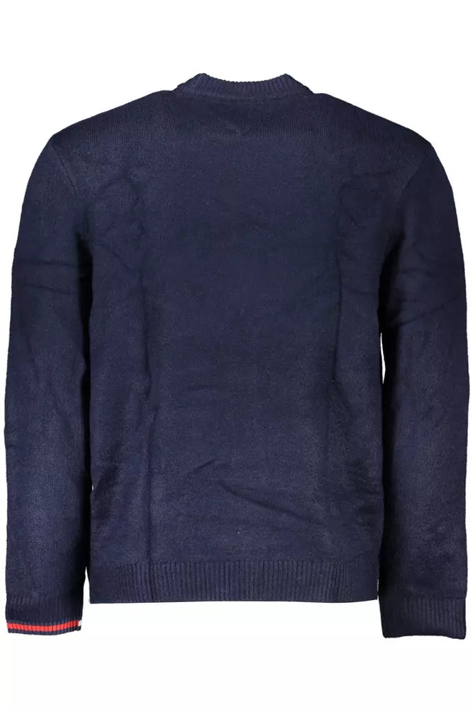 Blue Acrylic Men Sweater