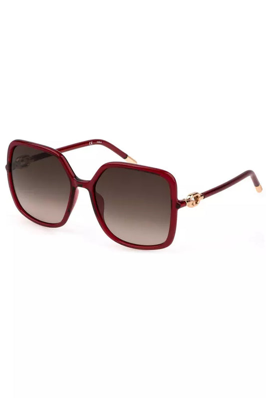 Red Polycarbonate Women Sunglass