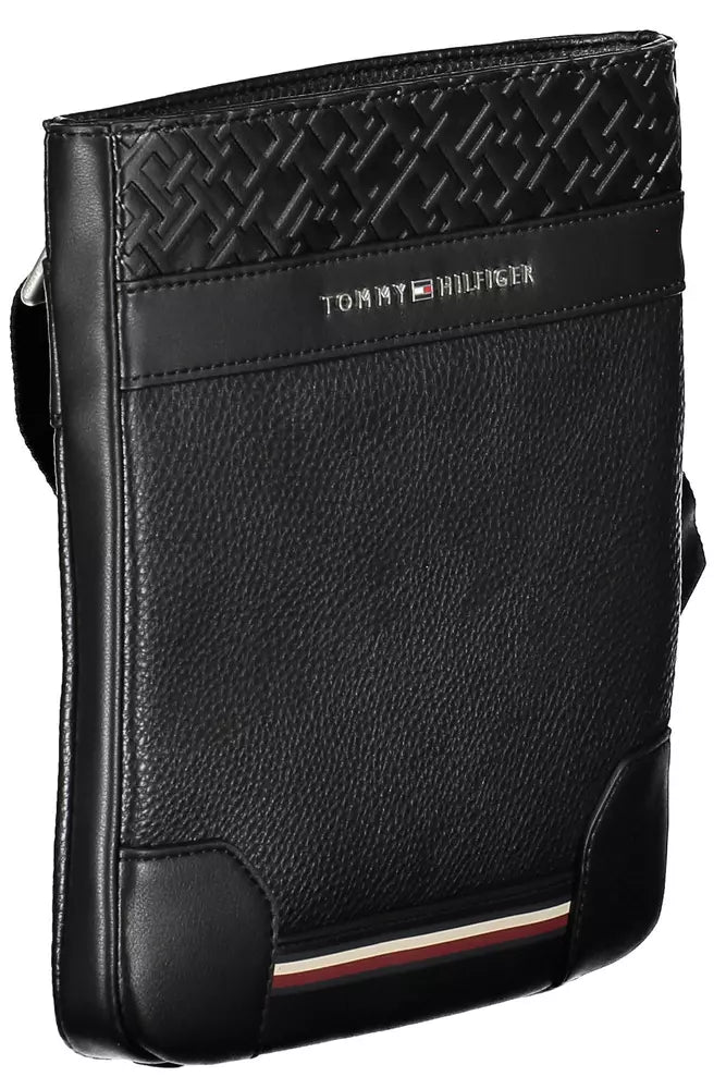 Black Polyethylene Men Shoulder Bag