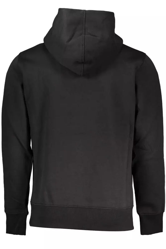 Black Cotton Men Sweater