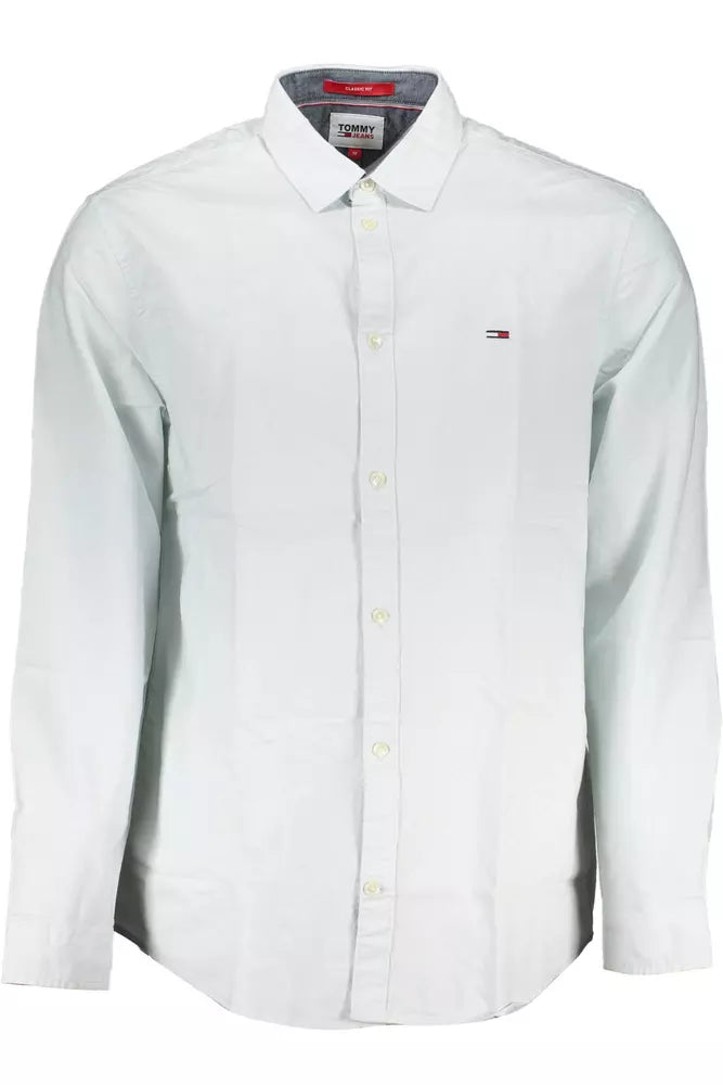 Light Blue Cotton Men Shirt
