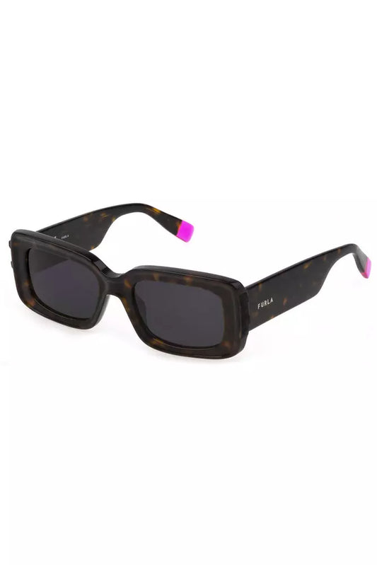 Brown Plastic Women Sunglasses