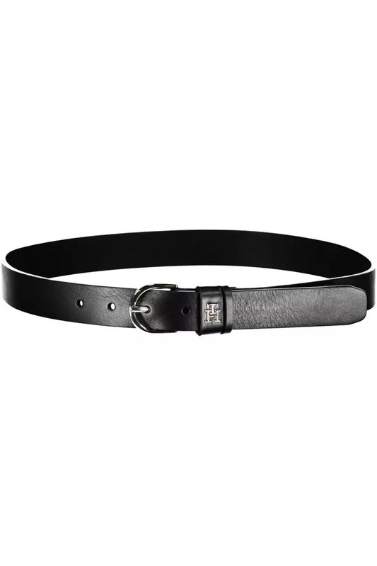 Black Leather Women Belt