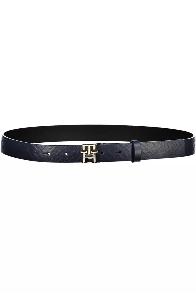 Blue Leather Women Belt