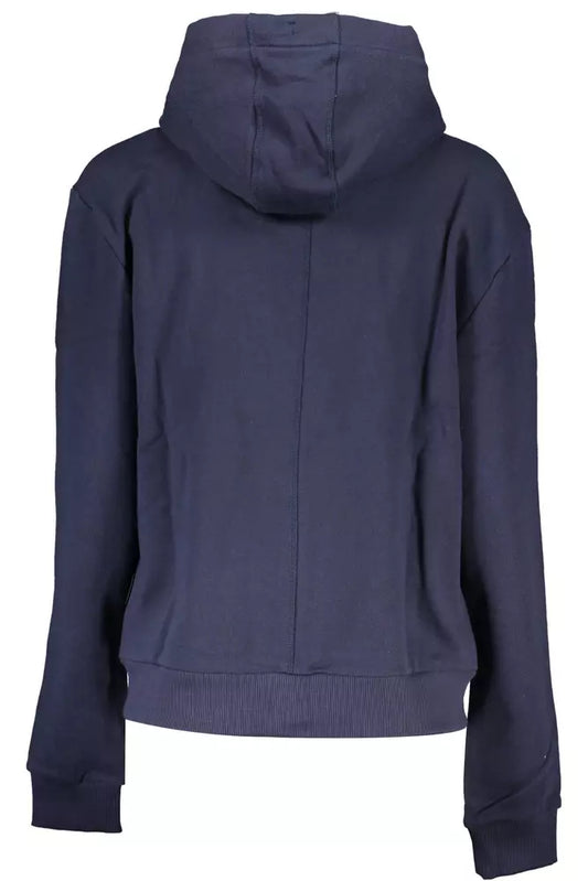 Blue Cotton Women Sweater