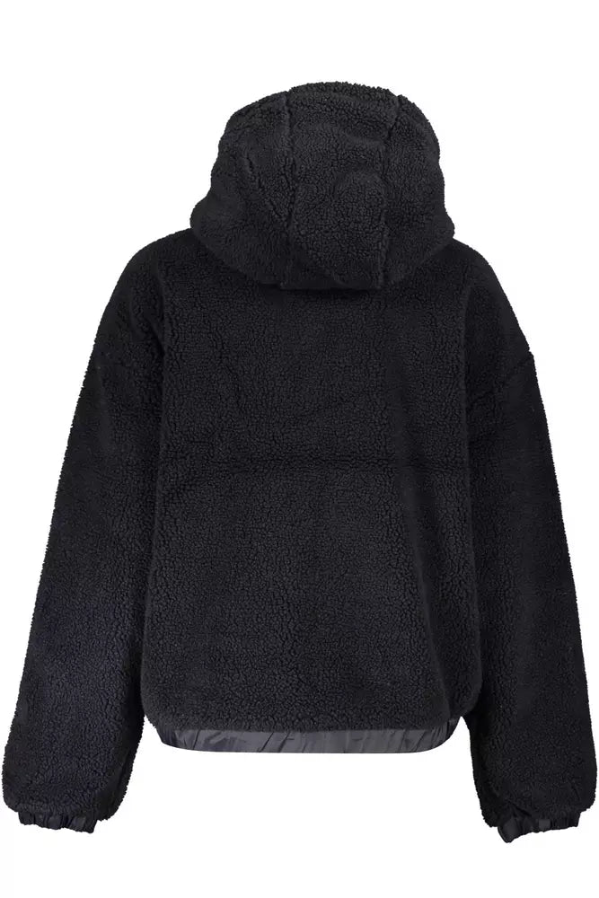 Black Polyester Women Jacket