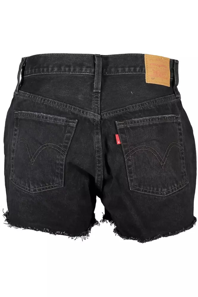 Black Cotton Women Short