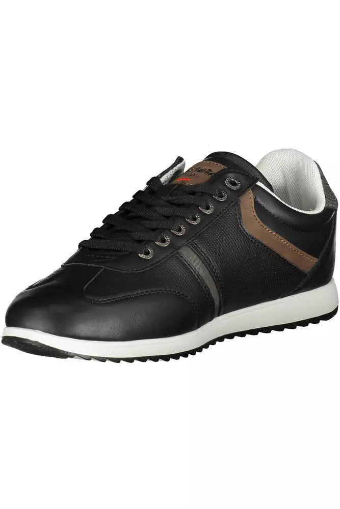 Black Polyethylene Men Sneaker