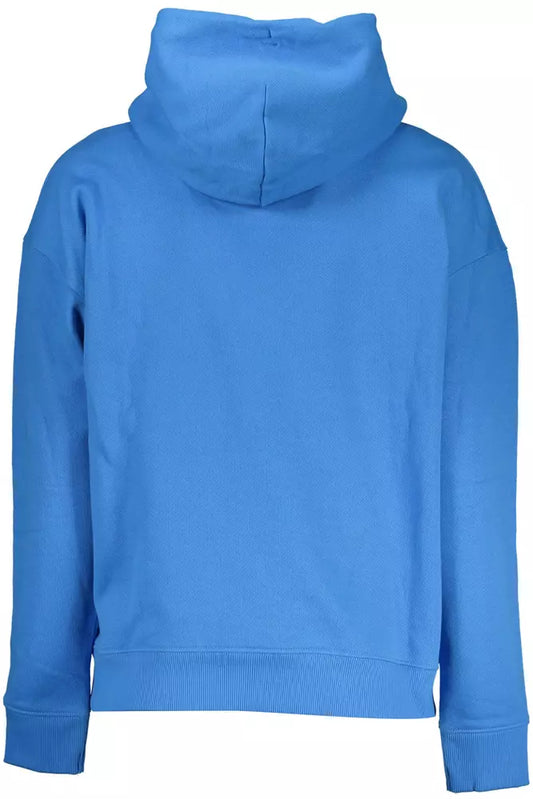 Light Blue Cotton Women Sweater