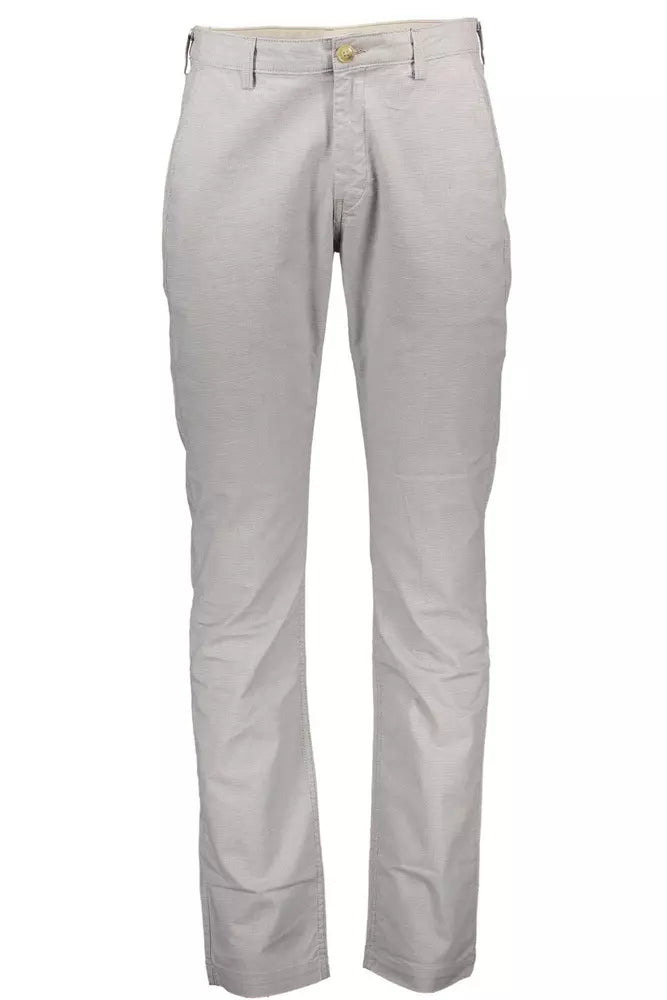 Beige Cotton Men Pant