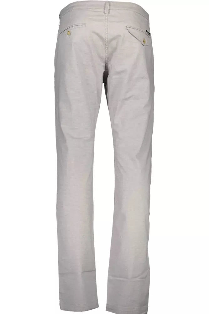 Beige Cotton Men Pant