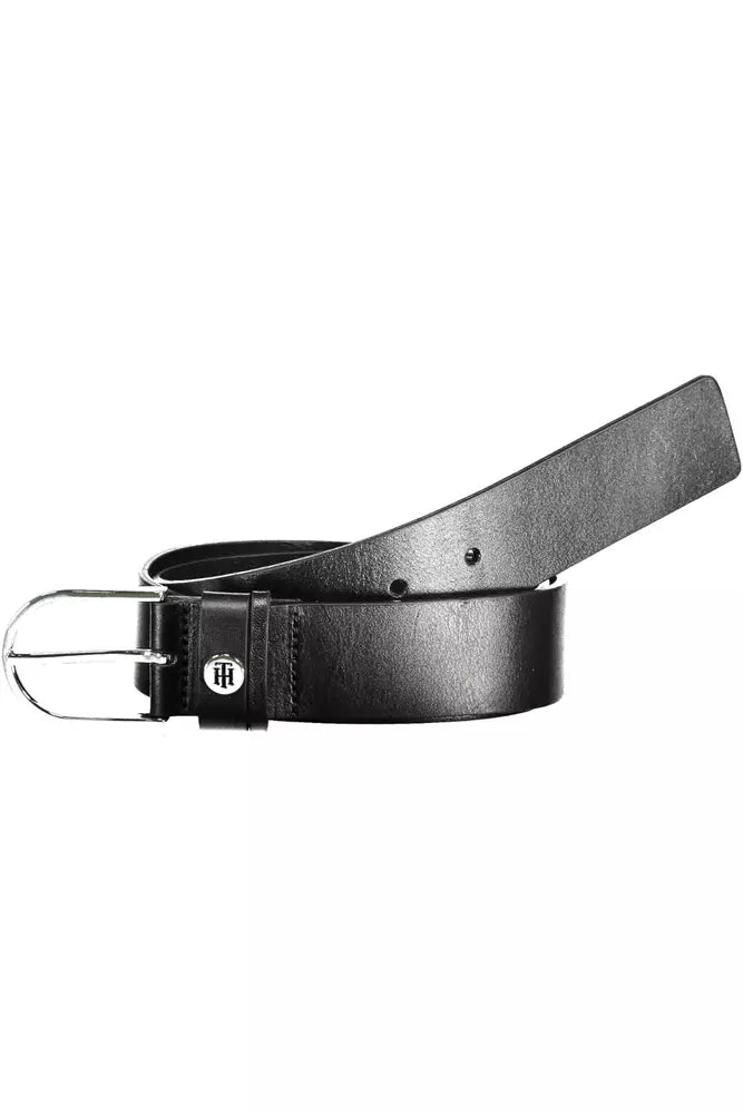 Black Leather Women Belt