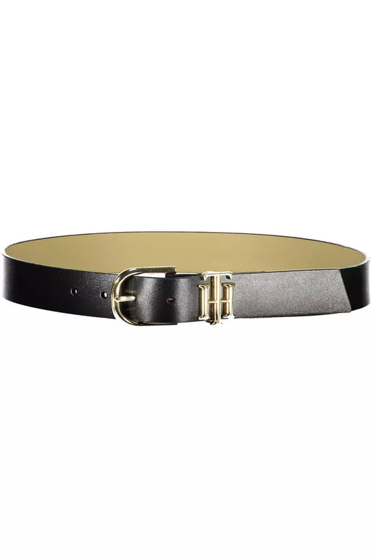 Black Leather Women Belt