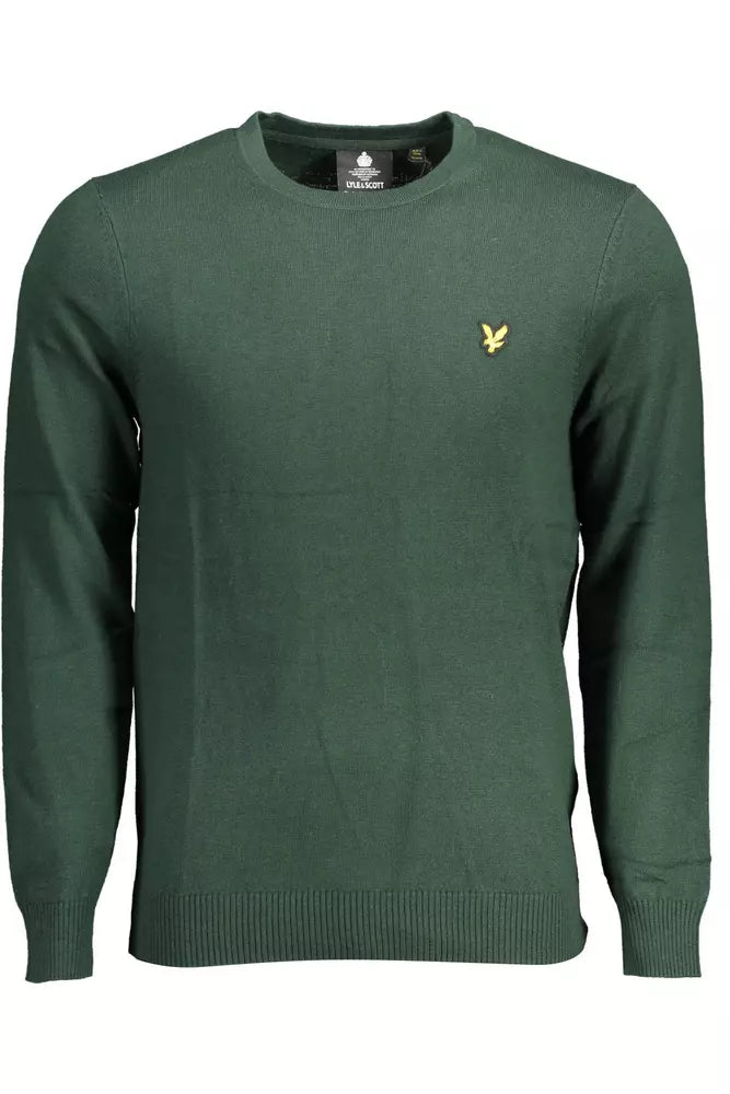 Green Cotton Men Sweater
