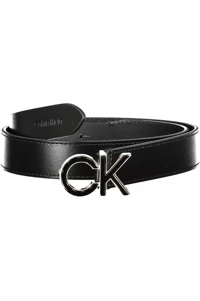 Black Leather Women Belt