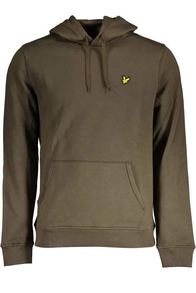 Green Cotton Men Sweater
