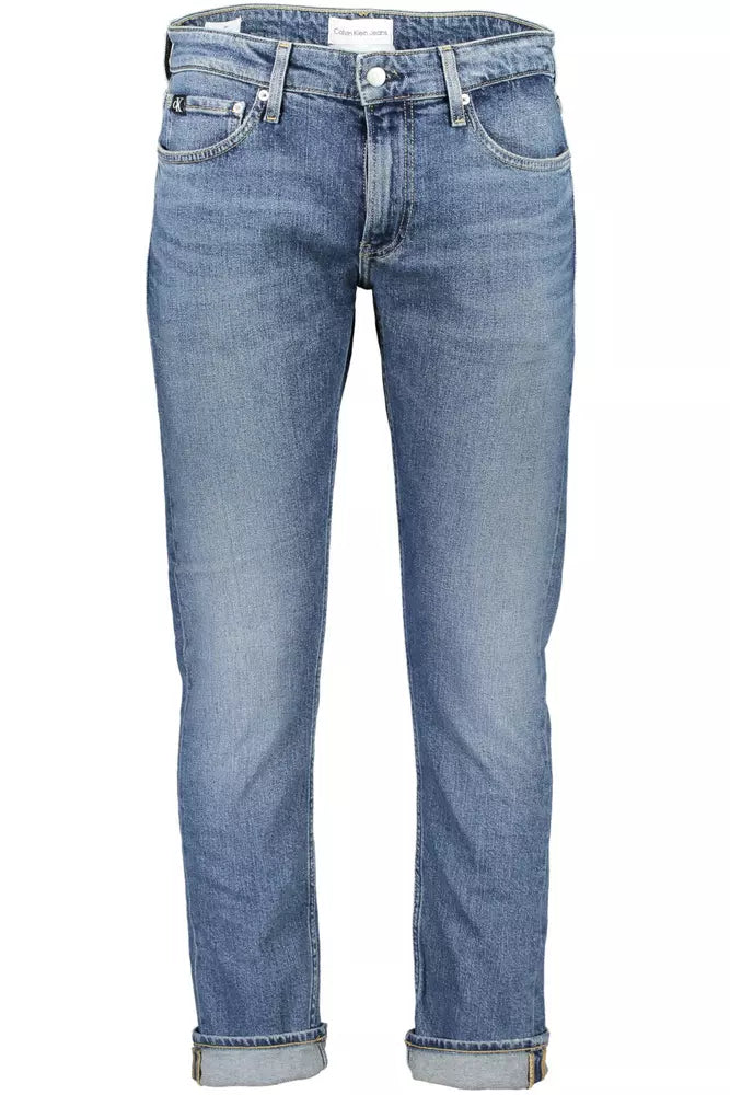 Blue Cotton Men Jeans