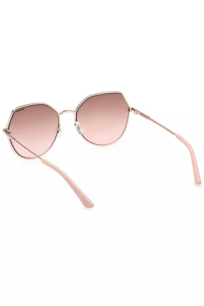 Bronze Metal Women Sunglass