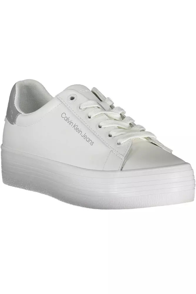 White Leather Women Sneaker
