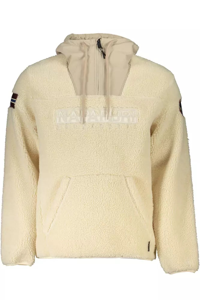 Beige Polyester Men Sweater