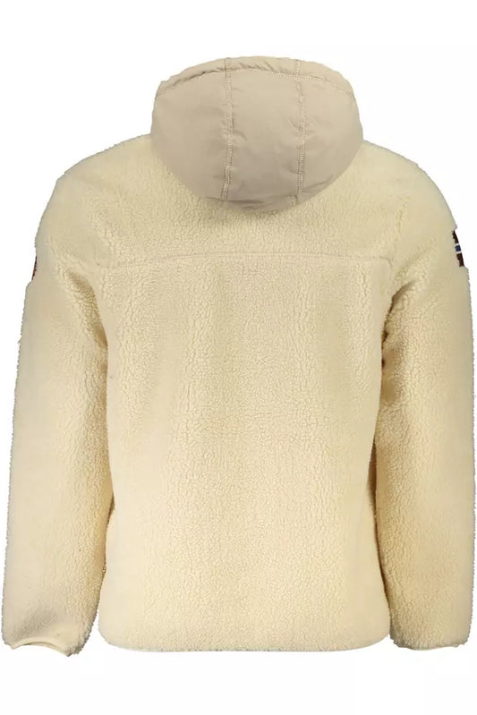 Beige Polyester Men Sweater
