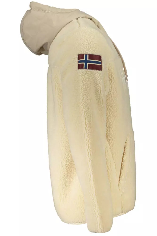 Beige Polyester Men Sweater