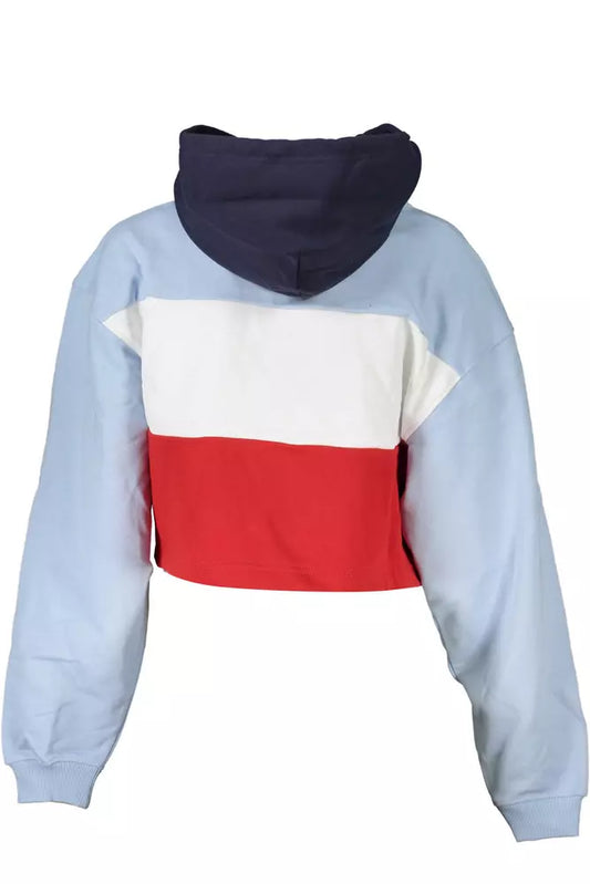 Blue Cotton Women Sweater