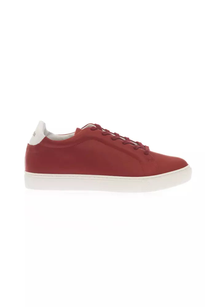 Red Leather Men Sneaker