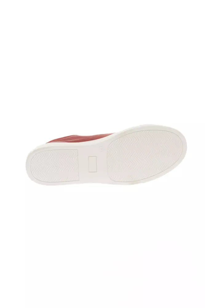 Red Leather Men Sneaker