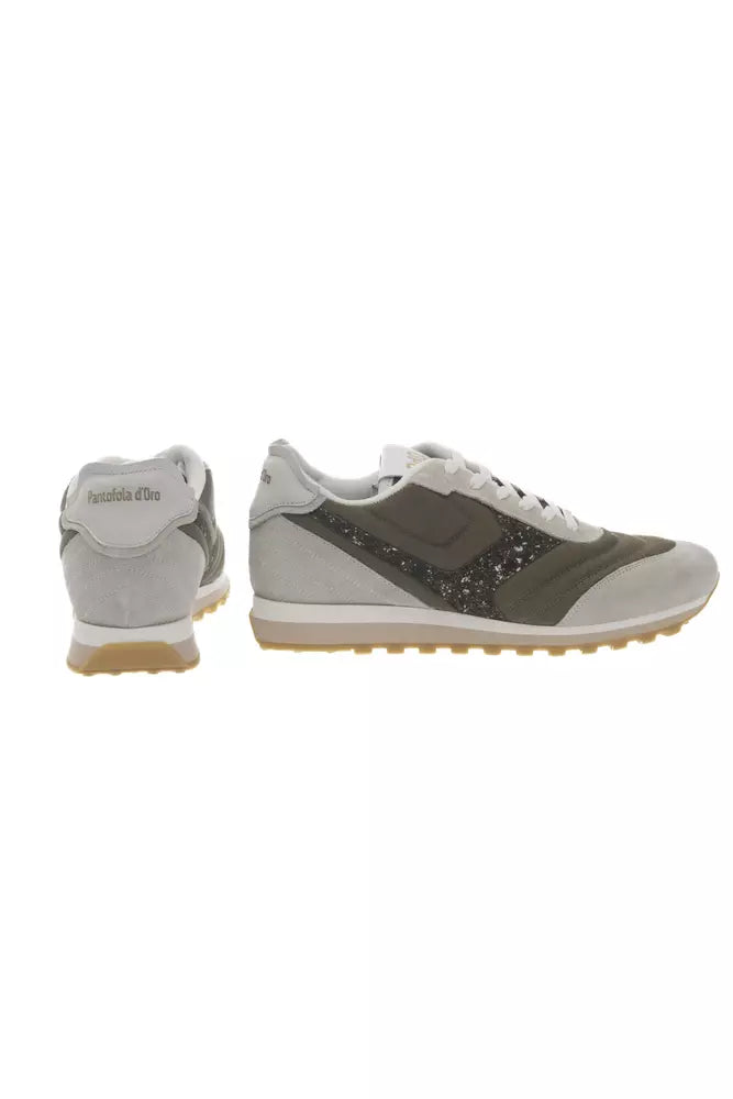 Green Leather Men Sneaker