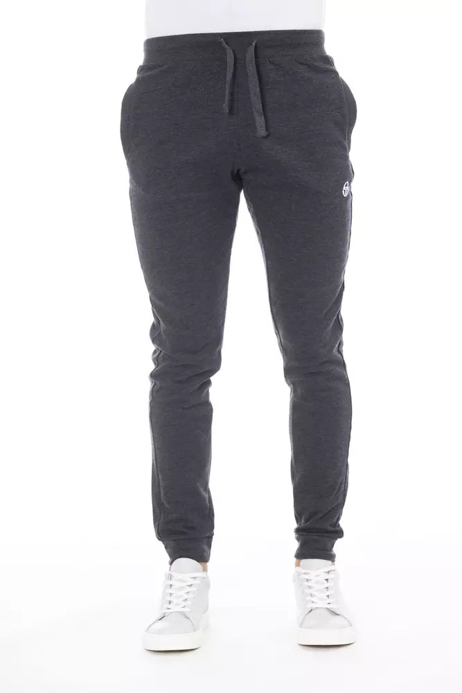 Gray Cotton Men's Sports Trouser