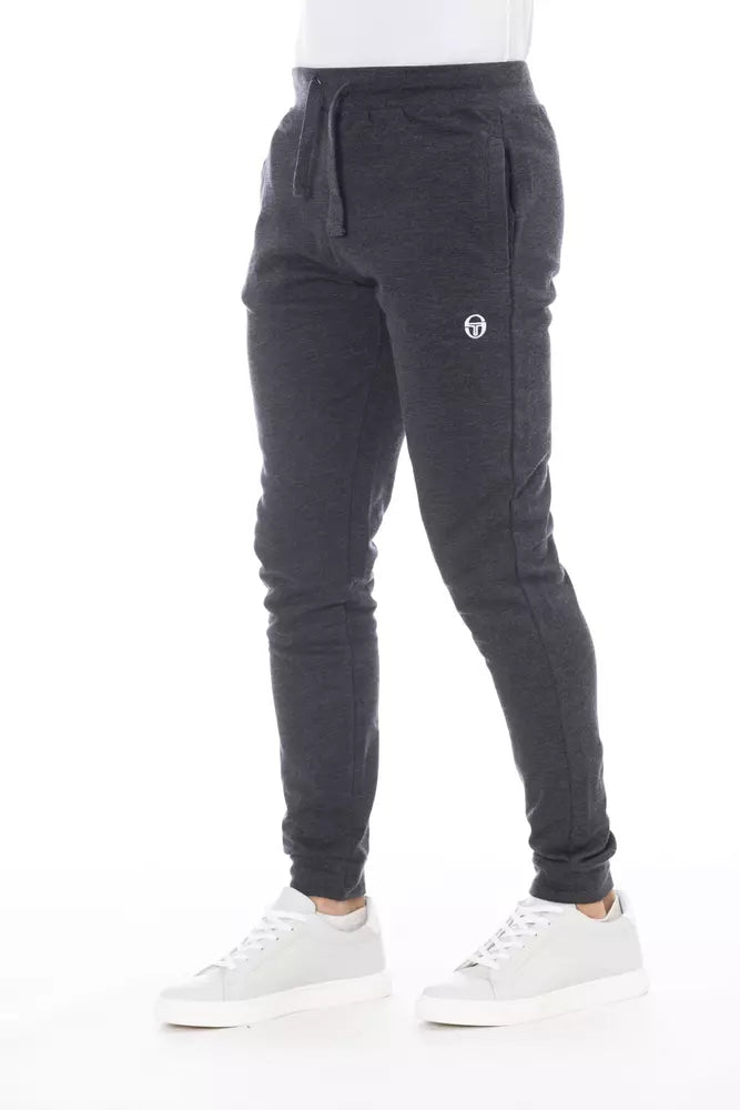 Gray Cotton Men's Sports Trouser