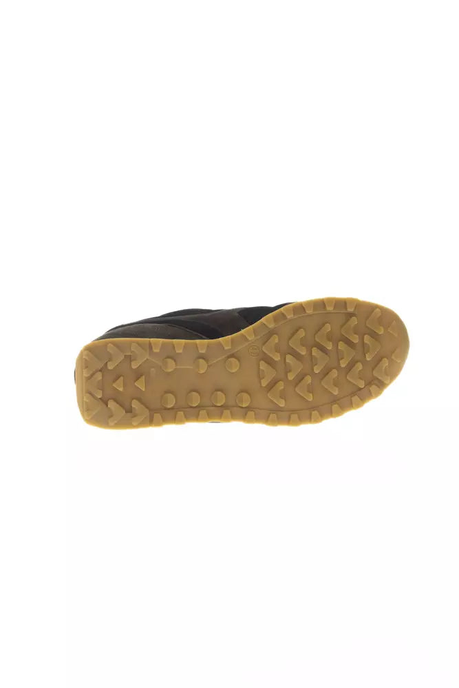 Green Leather Men Sneaker