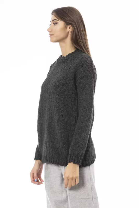 Green Alpaca Women Sweater