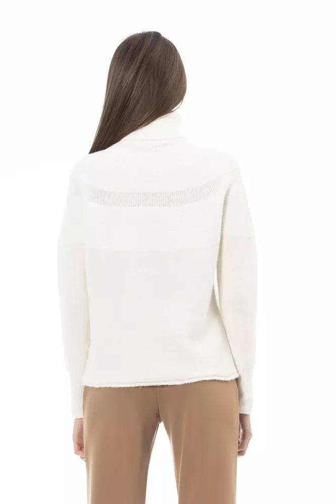 White Alpaca Women Sweater