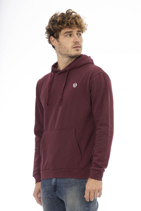 Burgundy Cotton Men Sweater