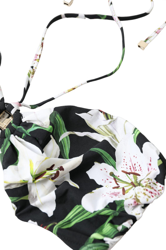 Elegant Floral Bikini Top