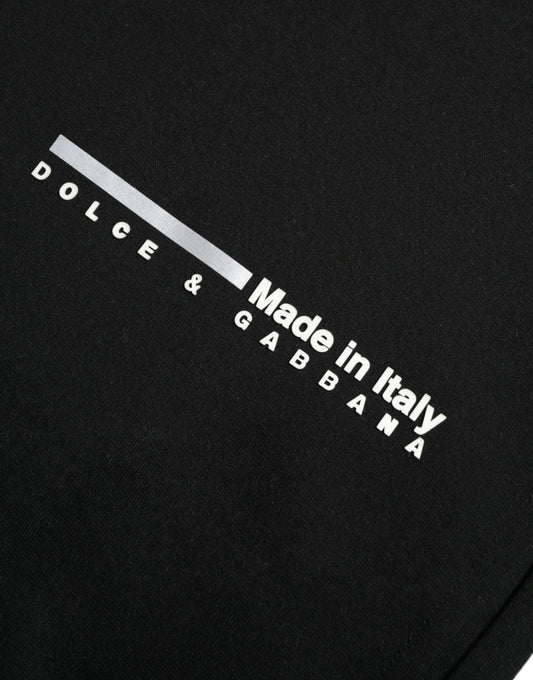 Elegant Crewneck Black Pullover Sweater