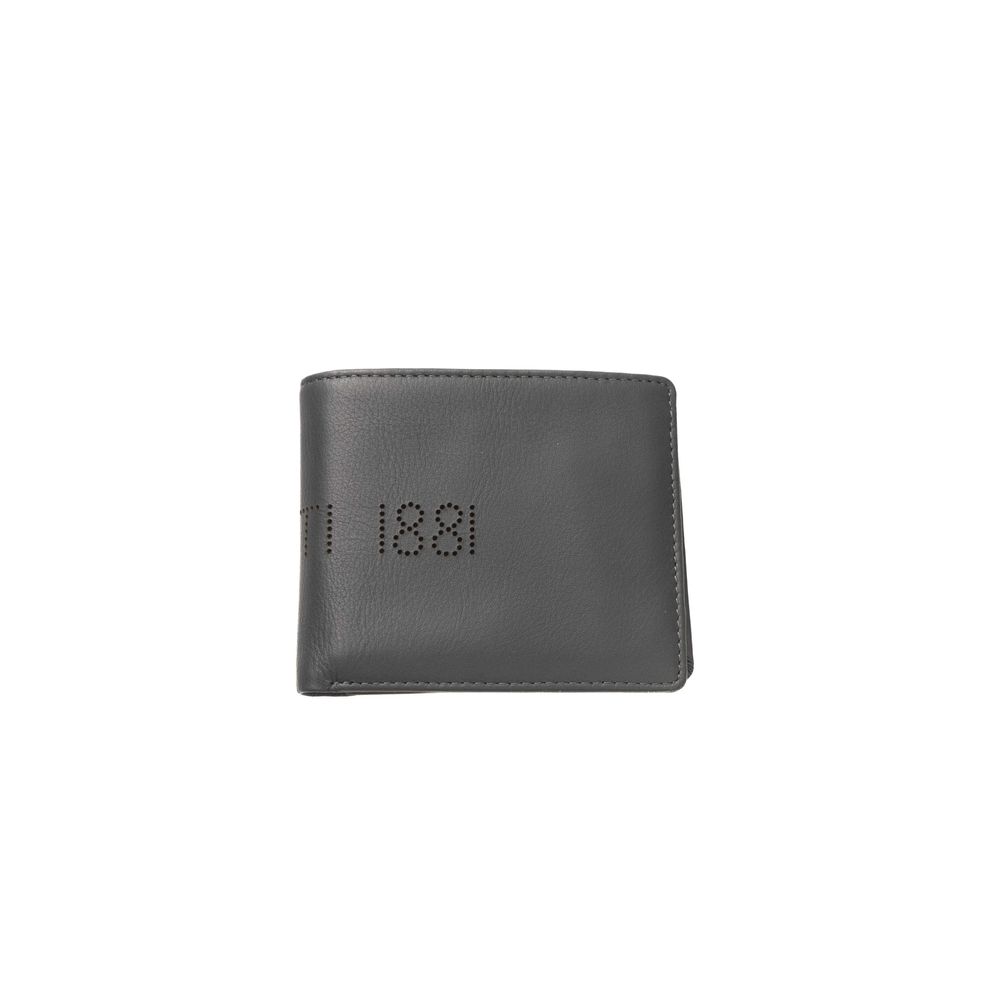 Gray Leather Men Wallet