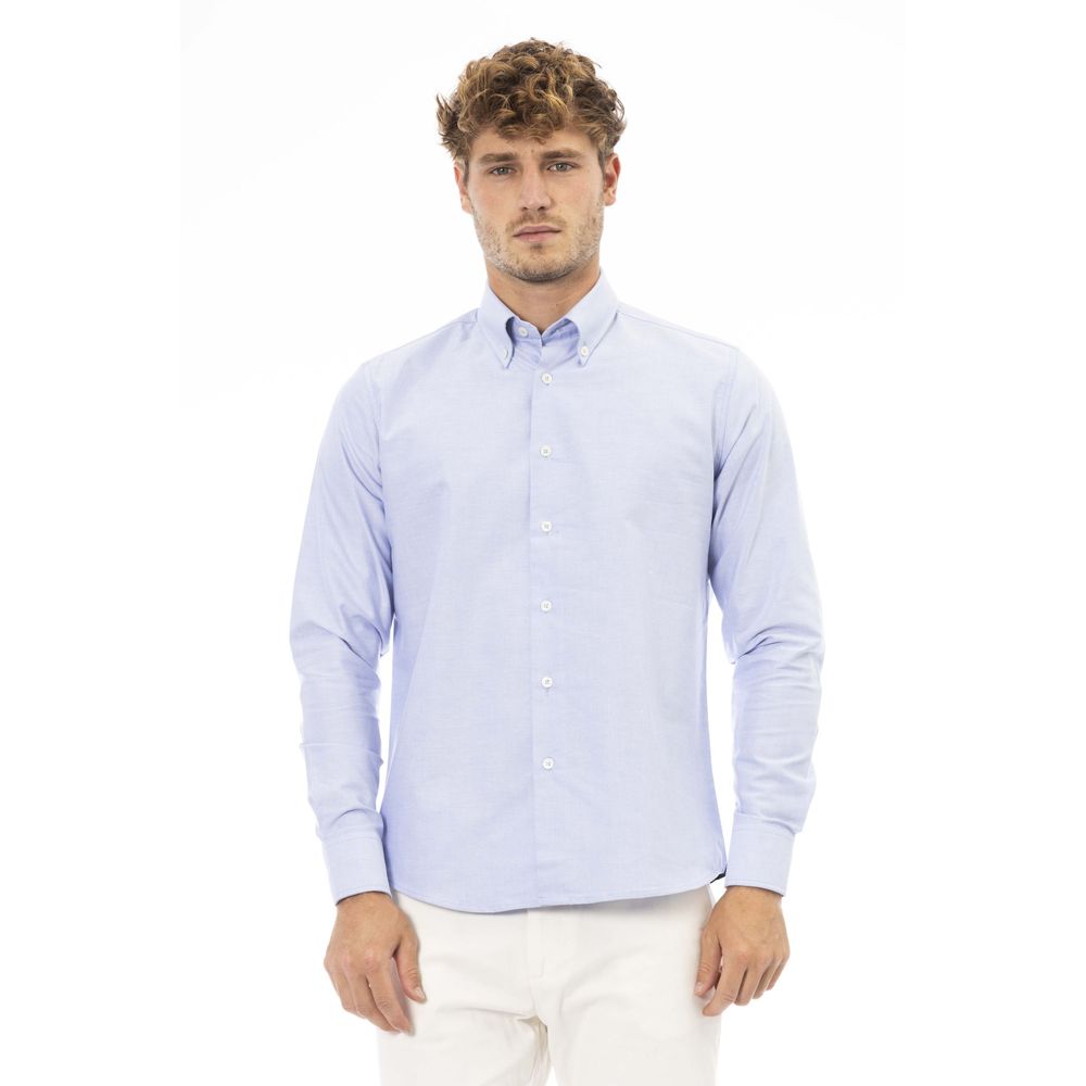 Light Blue Cotton Men Shirt