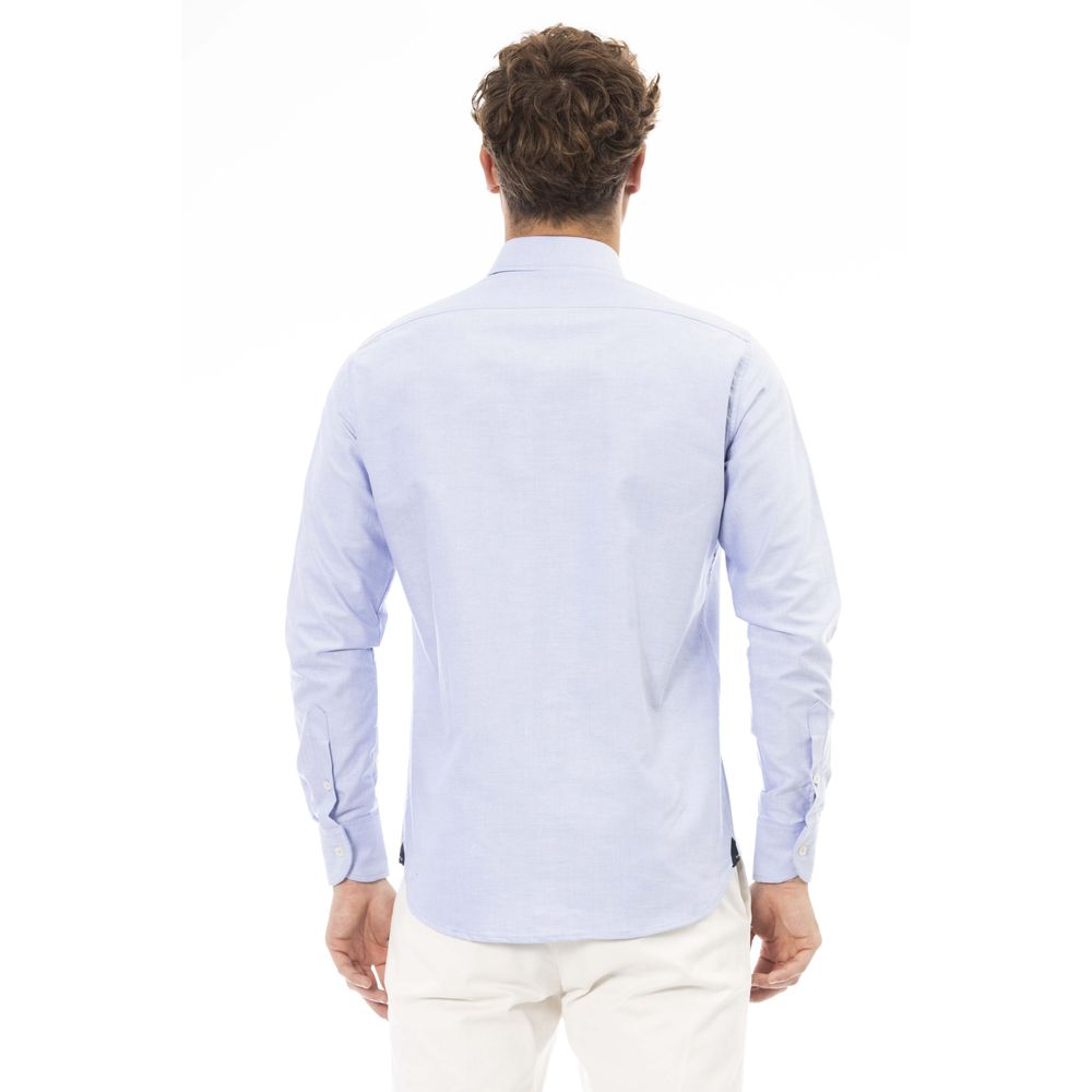 Light Blue Cotton Men Shirt