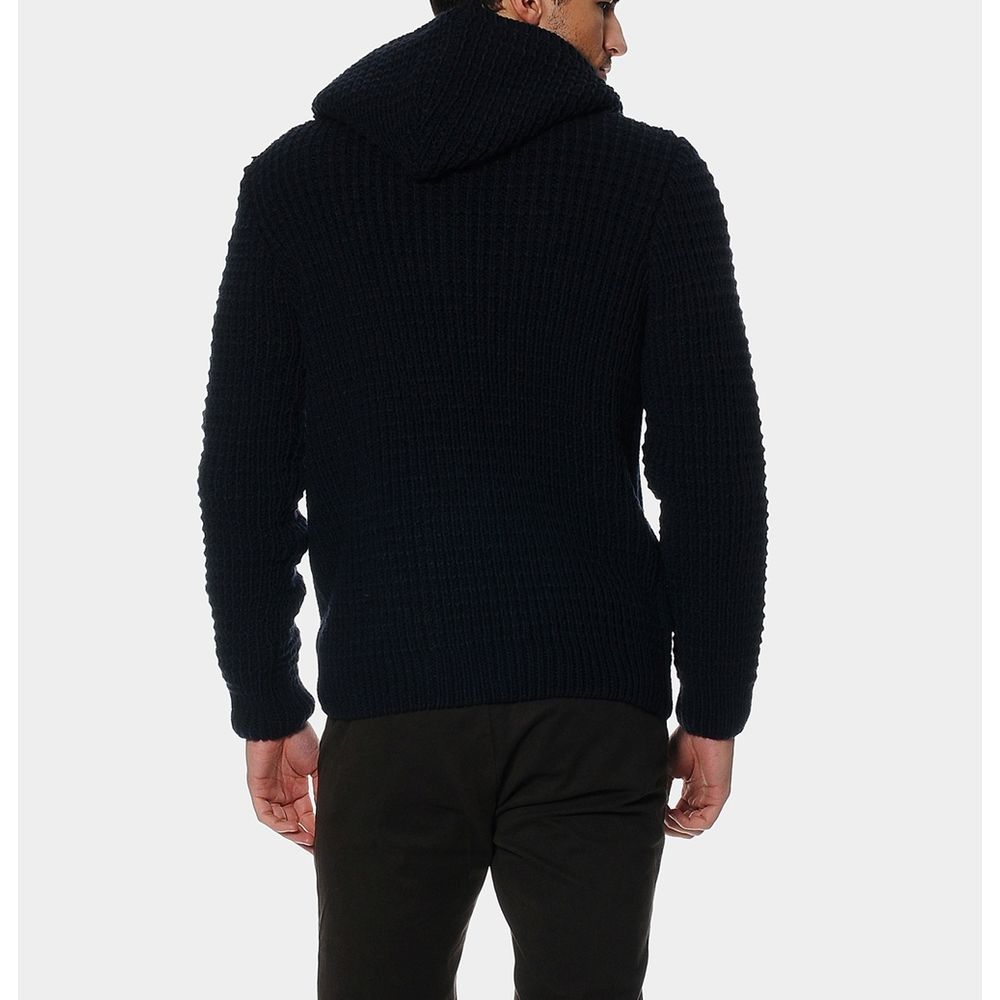 Blue Acrylic Men Sweater