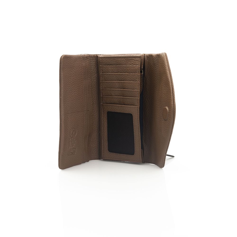 Brown Leather Women Wallet