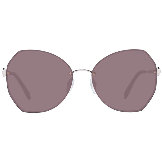 Rose Gold Metal Sunglasses