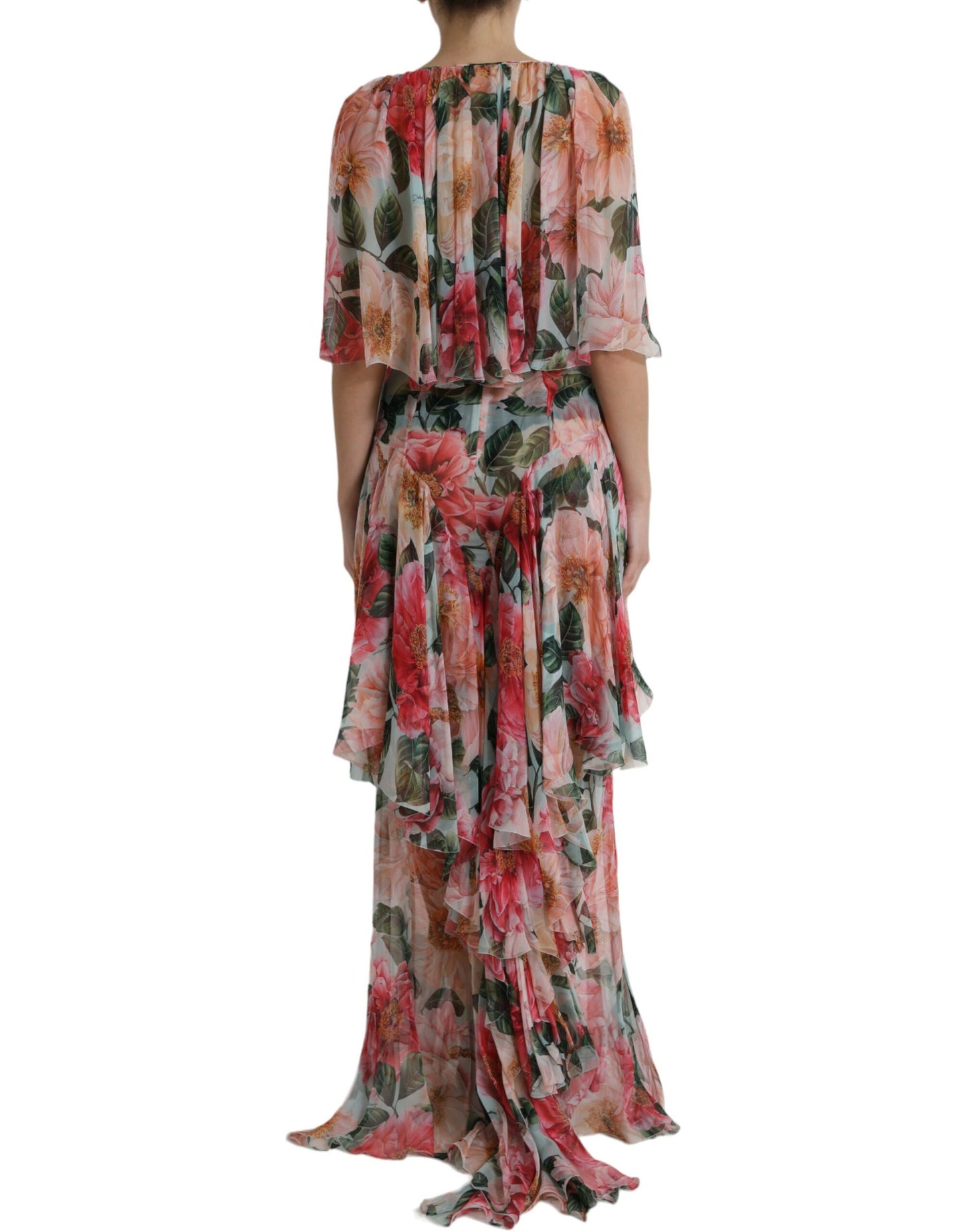 Floral Silk Maxi Dress