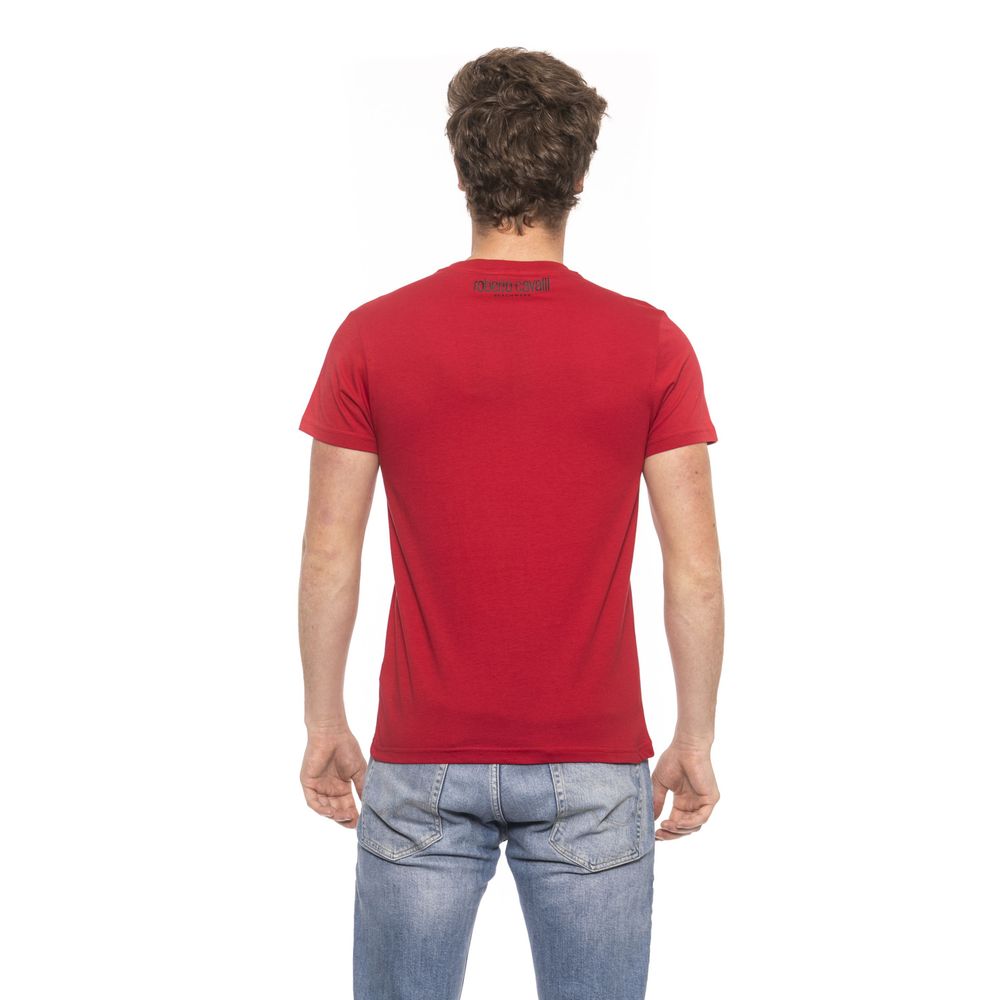 Red Cotton Men T-Shirt